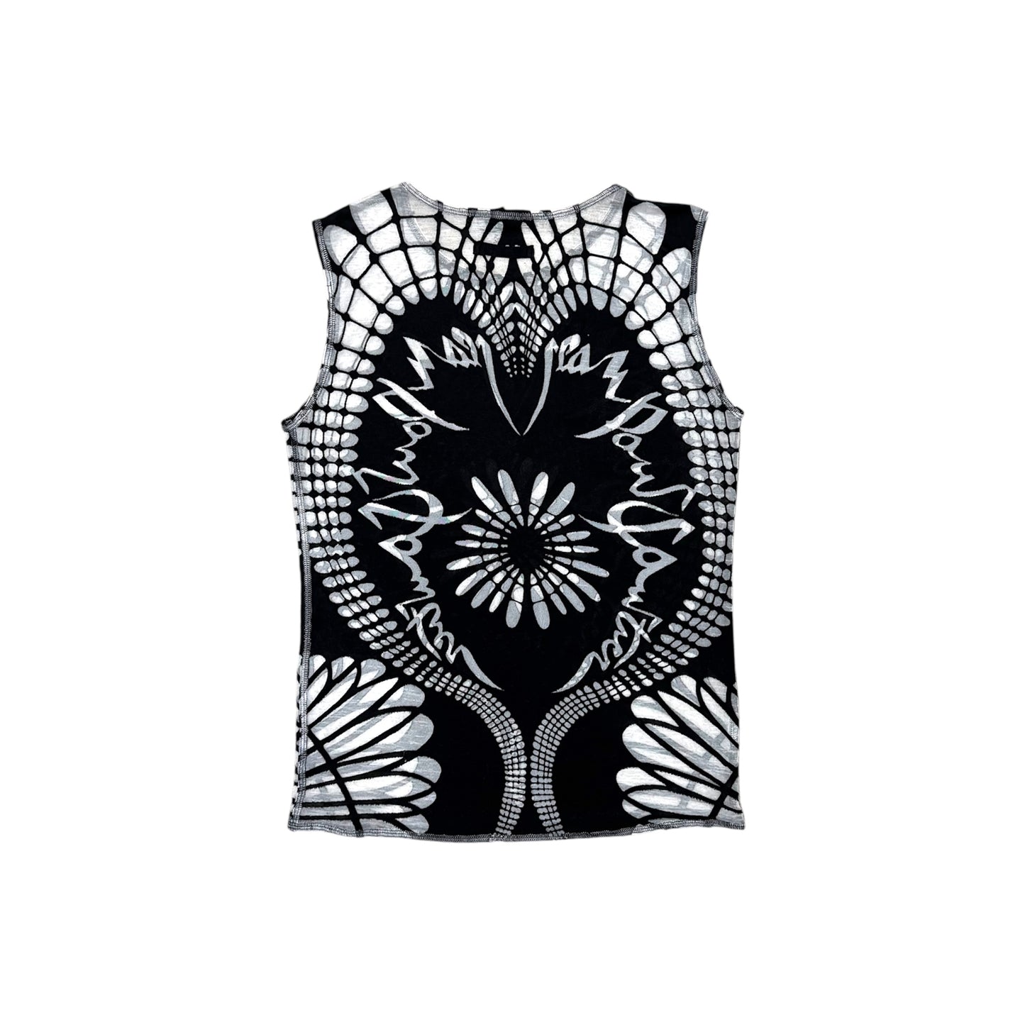 JEAN PAUL GAULTIER BLACK MESH TOP