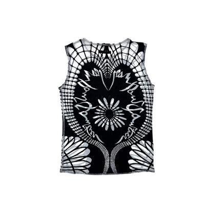 JEAN PAUL GAULTIER BLACK MESH TOP