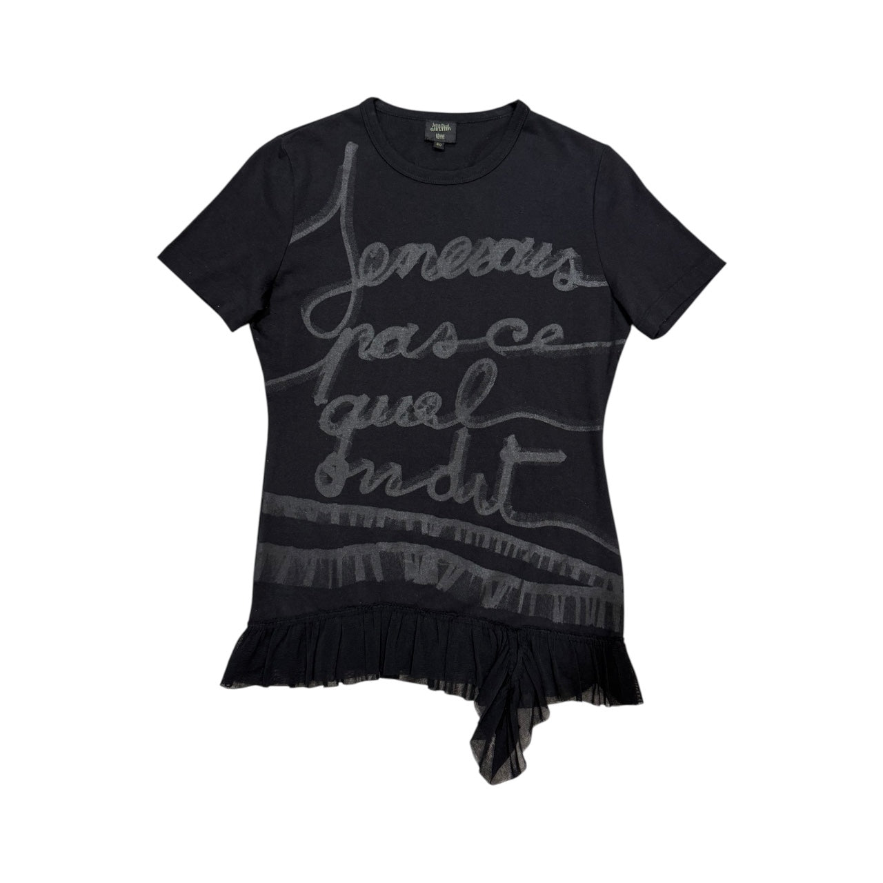 JEAN PAUL GAULTIER “JE NE SAIS PAS CE QUE JE DIS” T-SHIRT