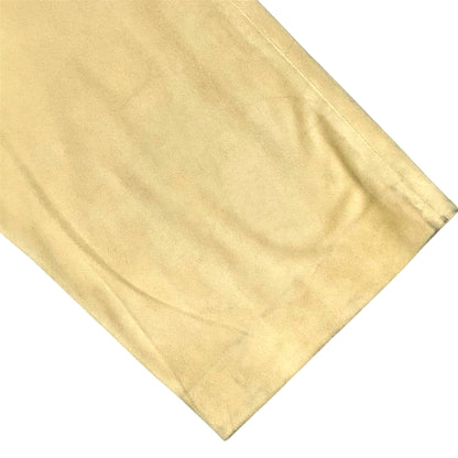 VALENTINO BUCKLED SUEDE LEATHER PANTS