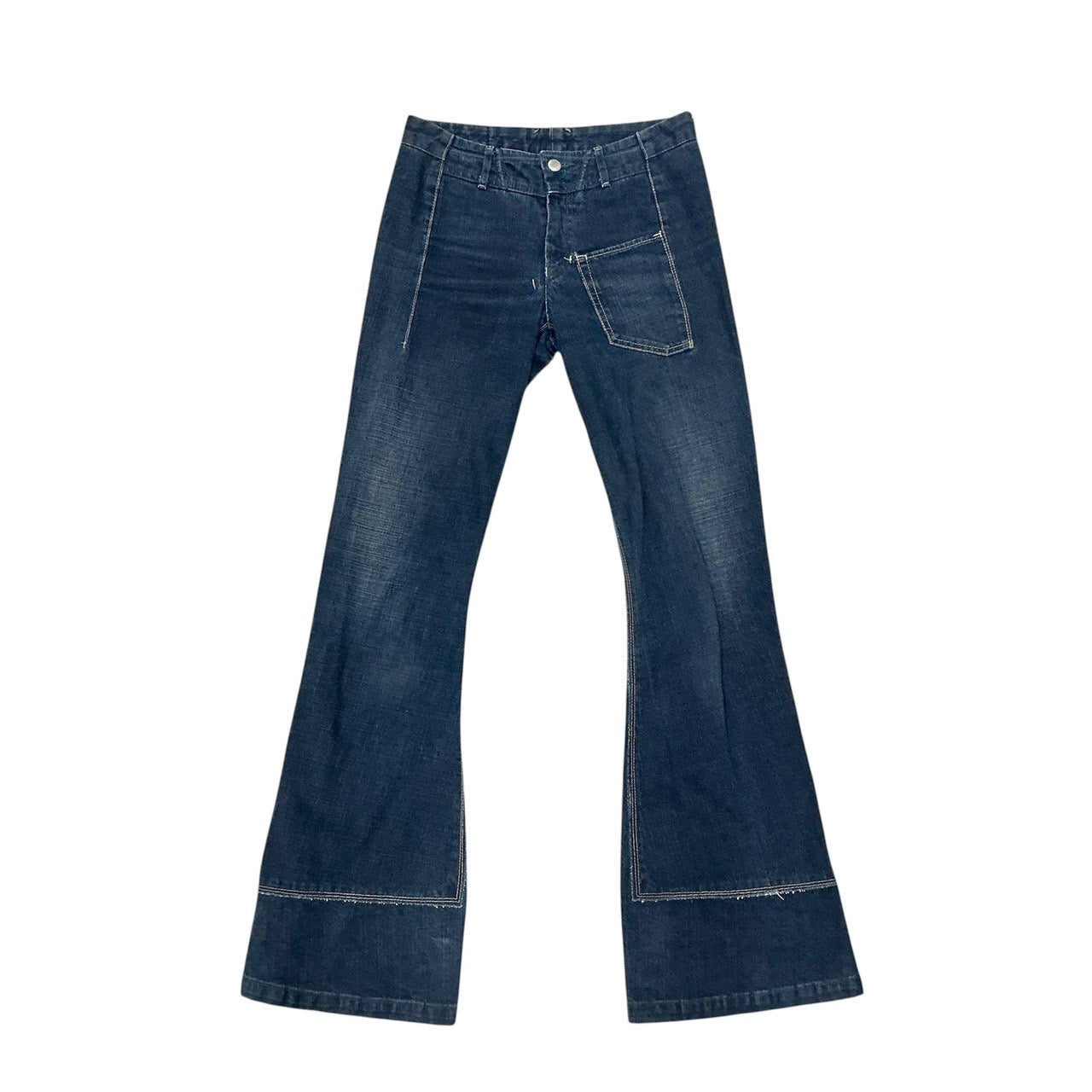 MARITHE FRANCOIS GIRBAUD FLARED DENIM PANTS