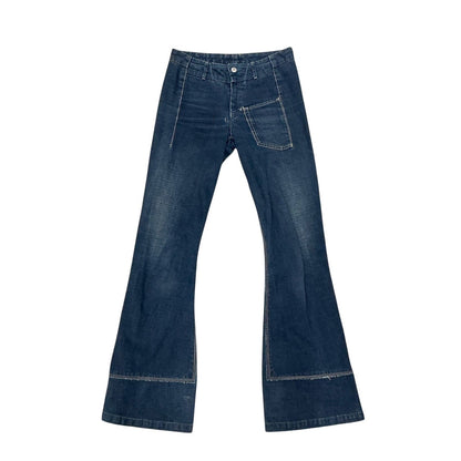 MARITHE FRANCOIS GIRBAUD FLARED DENIM PANTS