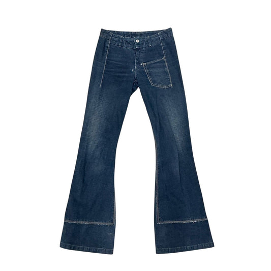 MARITHE FRANCOIS GIRBAUD FLARED DENIM PANTS