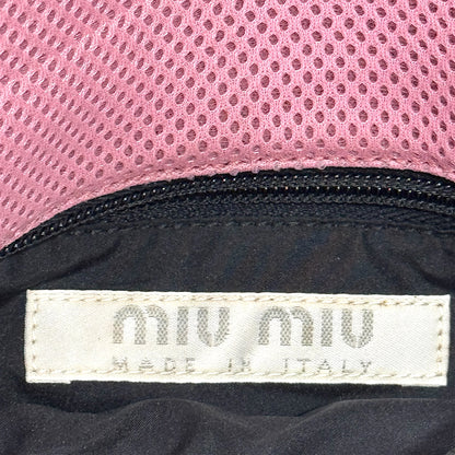 MIU MIU 1999 PINK MESH CROSSBODY BAG