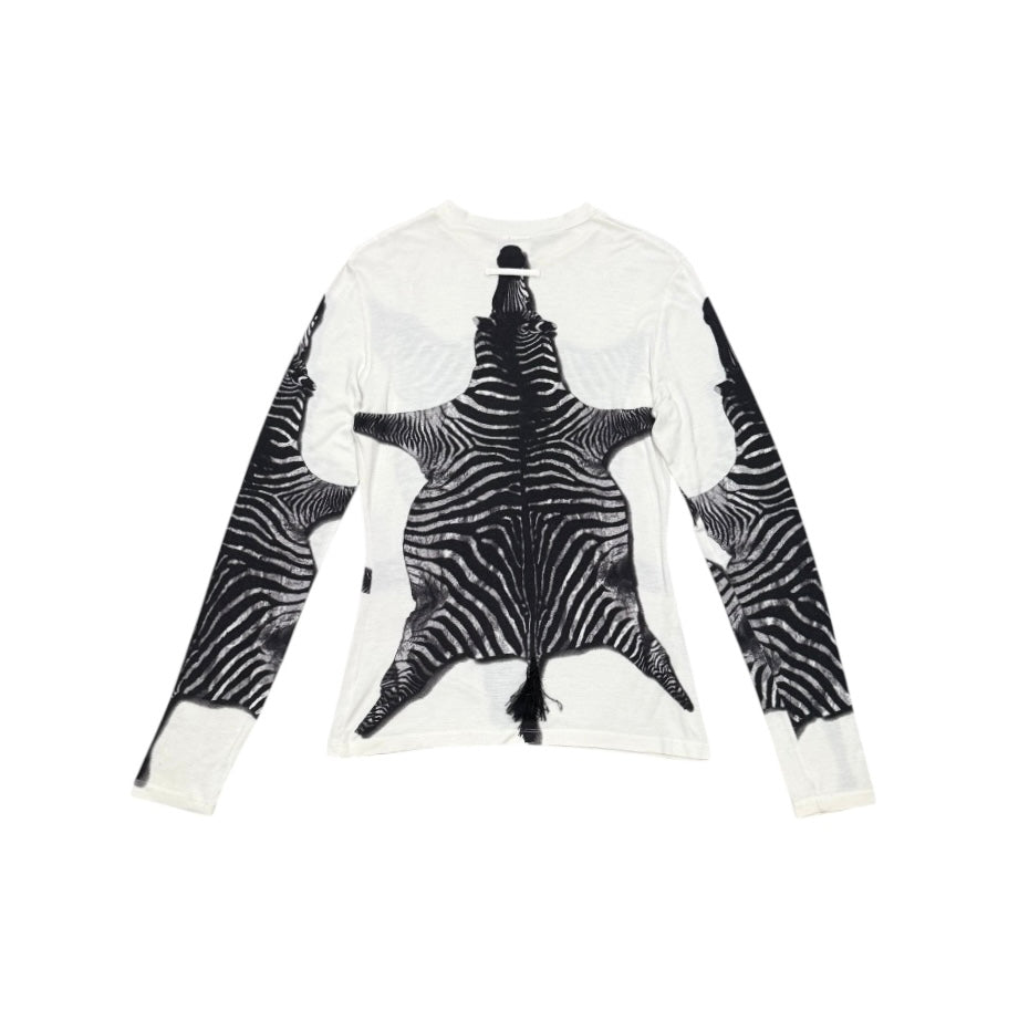 JEAN PAUL GAULTIER ZEBRA PRINT TOP