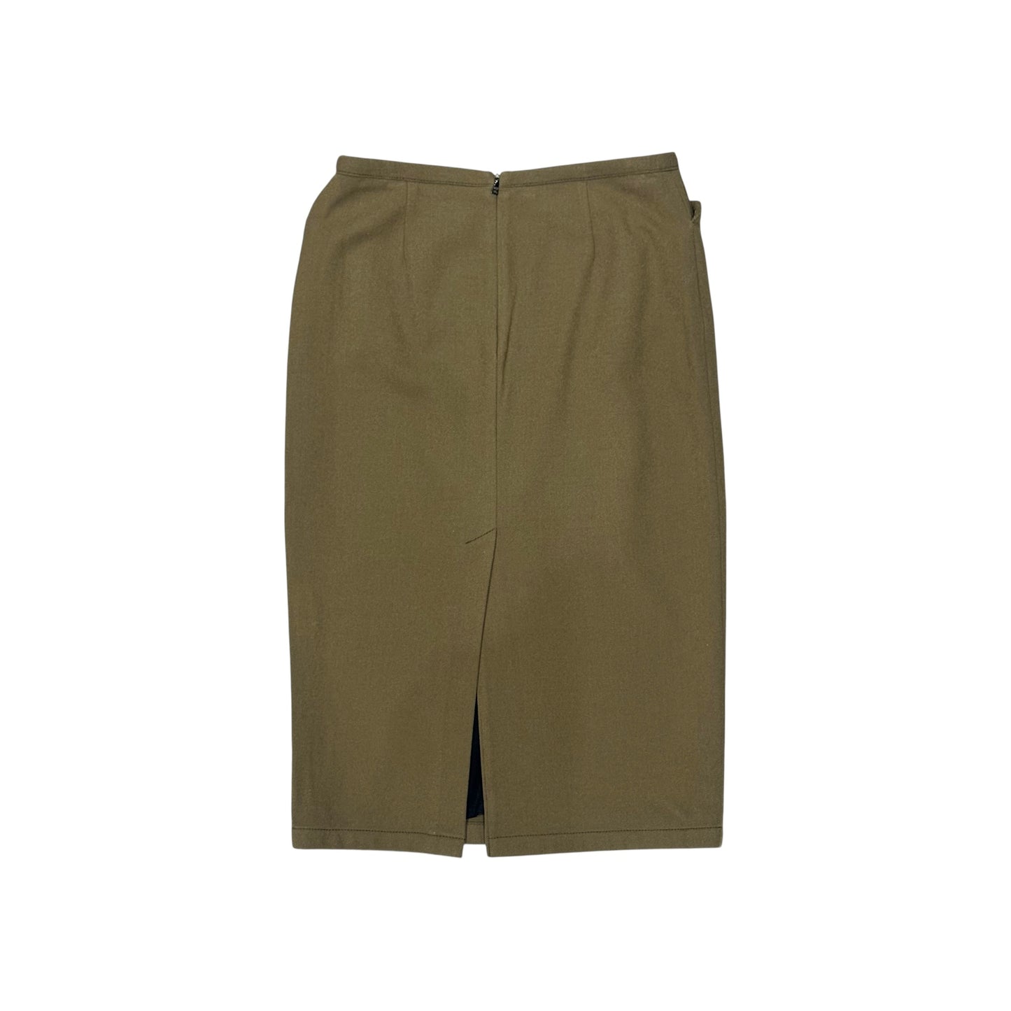 PRADA SPORT KHAKI MIDI SKIRT