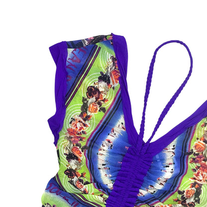 JEAN PAUL GAULTIER 1995 PURPLE SOLEIL MESH SET