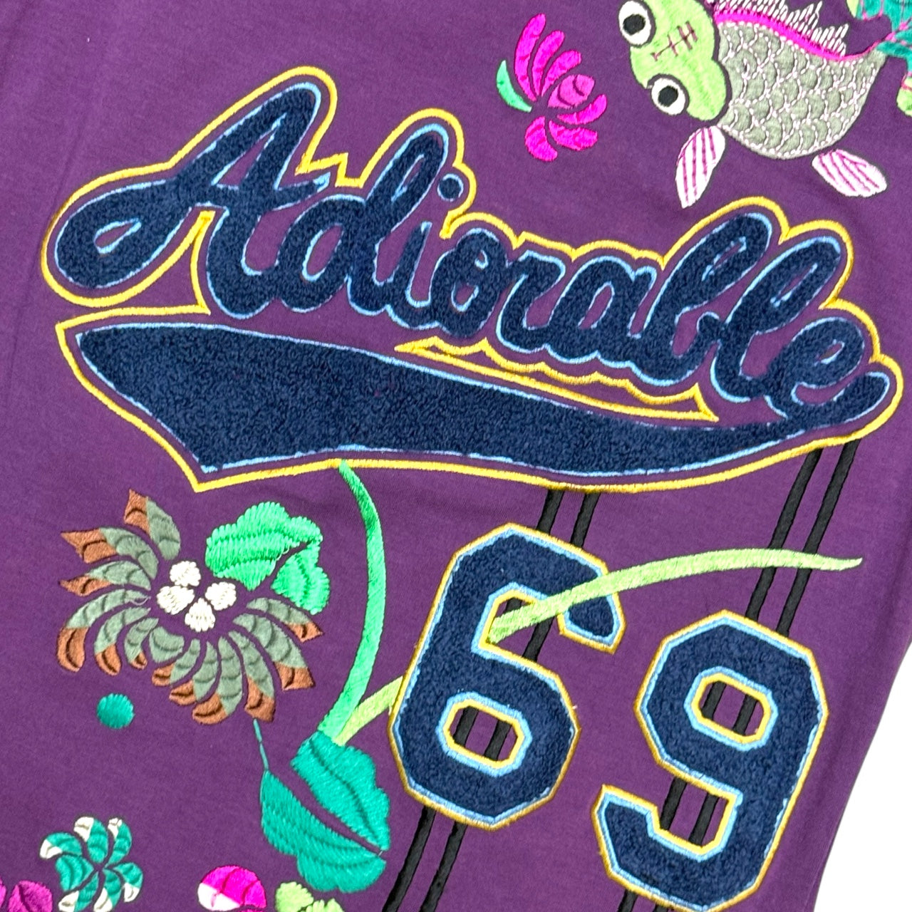 [Christian Dior]　 ボルドー Tシャツ 38 Men's DIOR x KENNY SCHARF Crossover FW21 Alphabet Logo Knit