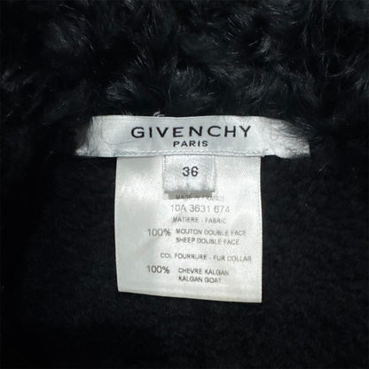 GIVENCHY BLACK SHEARLING VEST