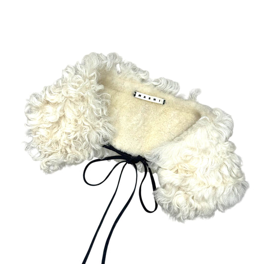 MARNI SHEARLING FUR COLLAR CAPE