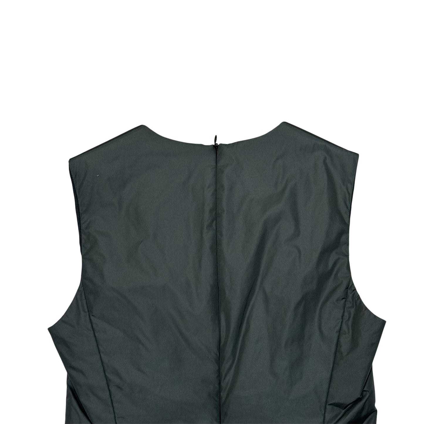 PRADA 00S GREEN NYLON DRESS