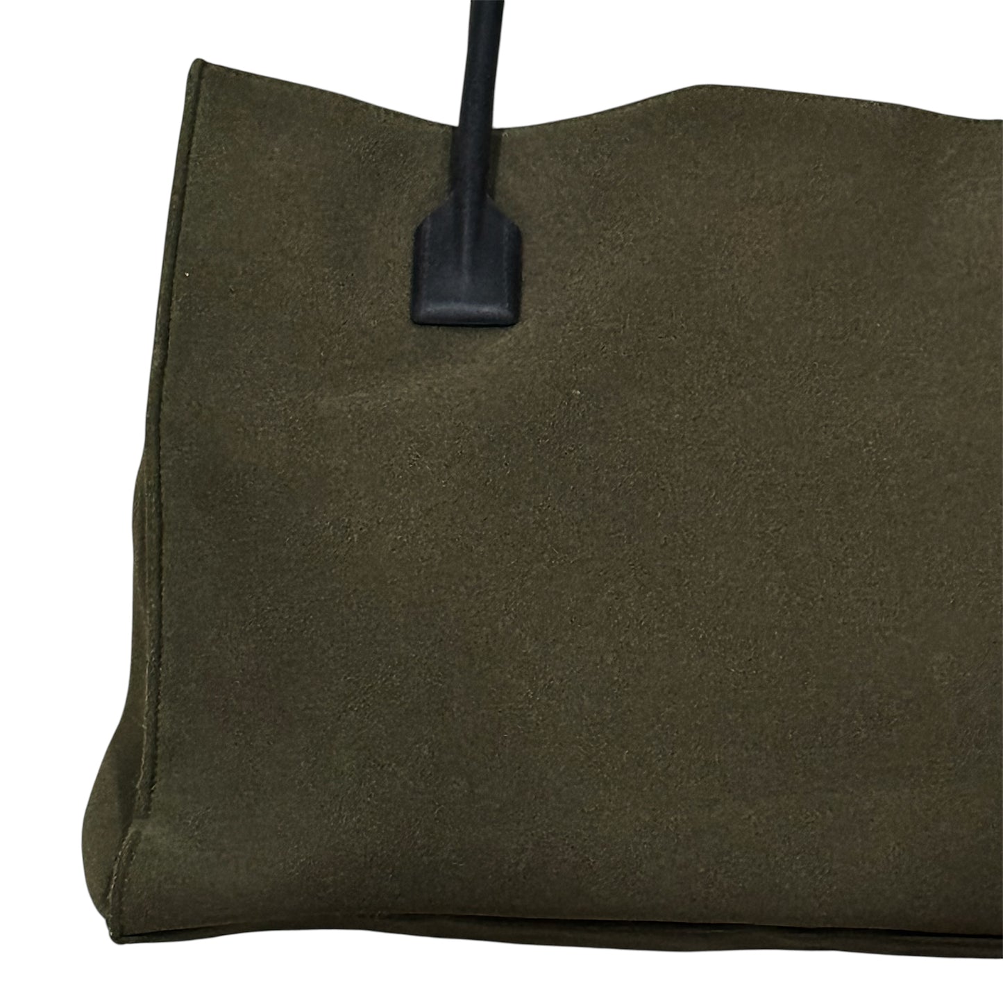MIU MIU 2000S GREEN NEOPRENE TOTE BAG