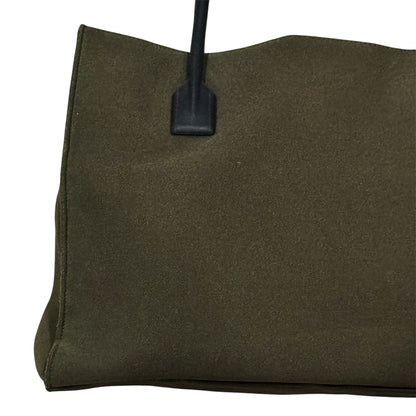 MIU MIU 2000S GREEN NEOPRENE TOTE BAG