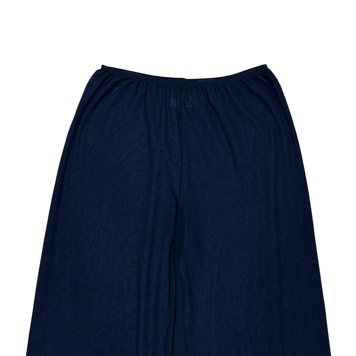 JEAN PAUL GAULTIER MESH NAVY PANTS