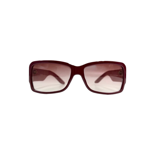CHRISTIAN DIOR BURGUNDY SUNGLASSES