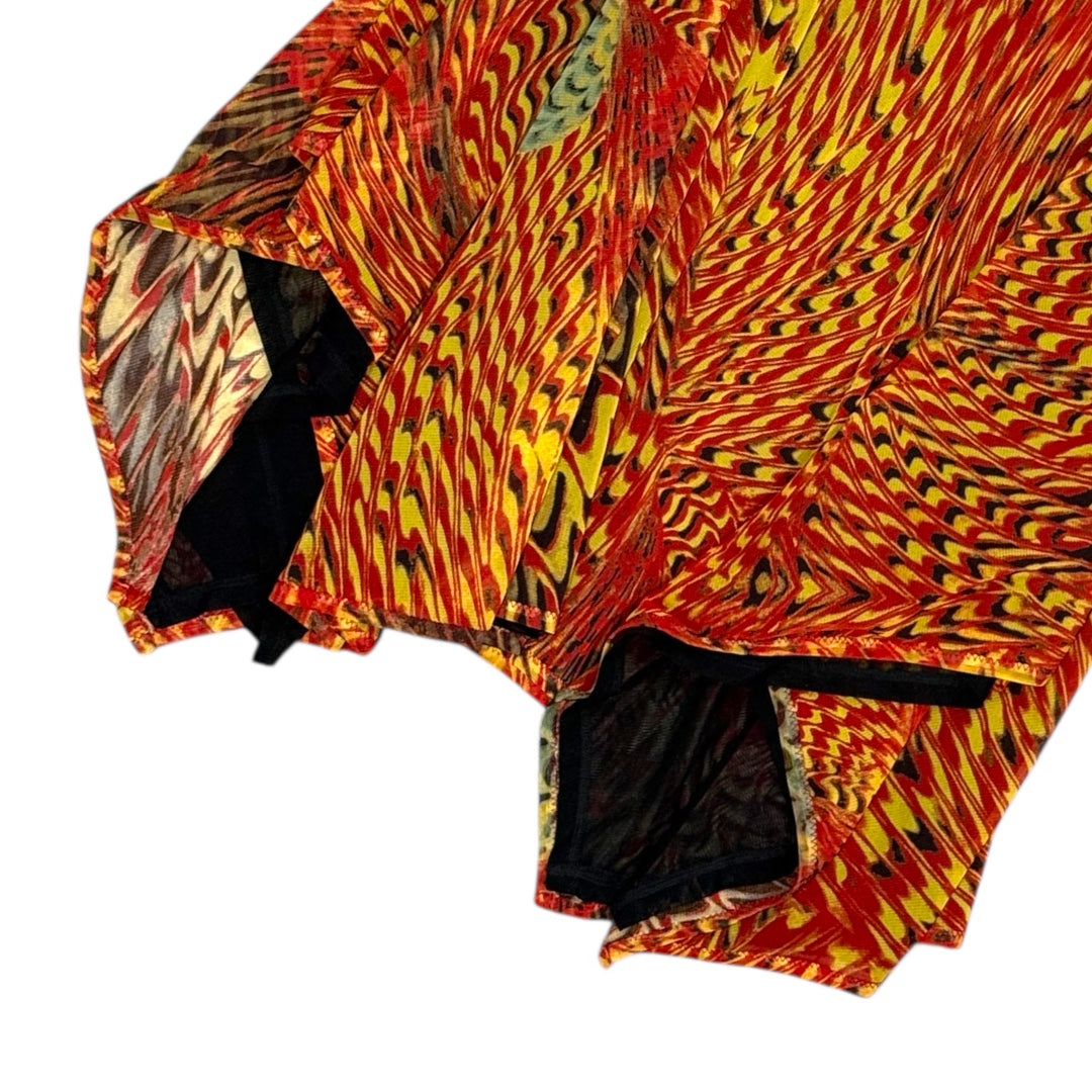 JEAN PAUL GAULTIER SPARROWS PRINTED TWIST MESH SET