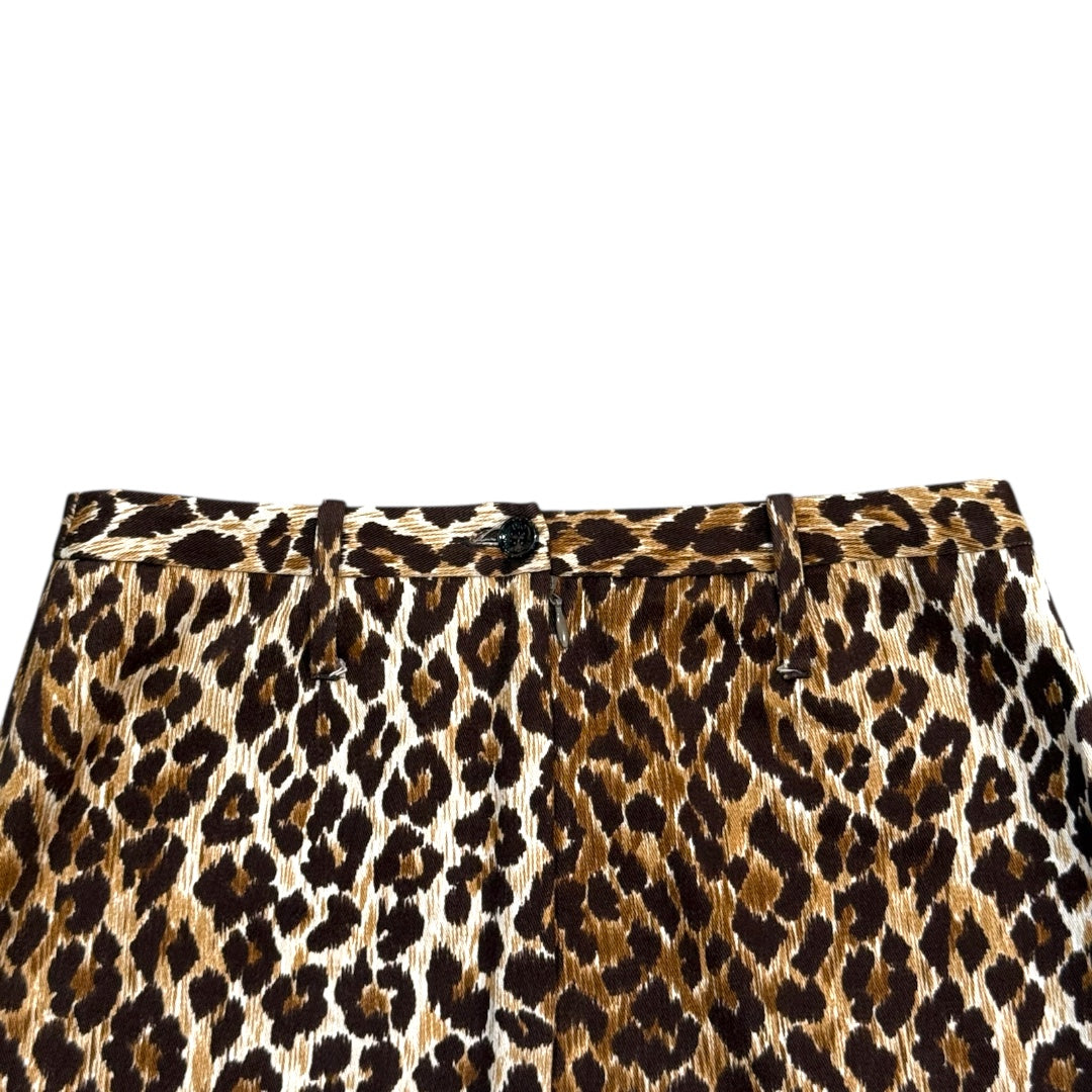 DOLCE &GABBANA LEOPARD PRINT SKIRT