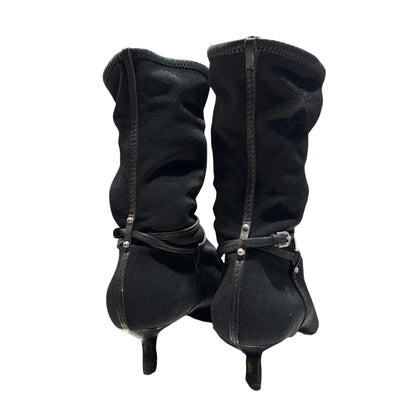 GUCCI BUCKLED STRAP ANKLE BOOTS