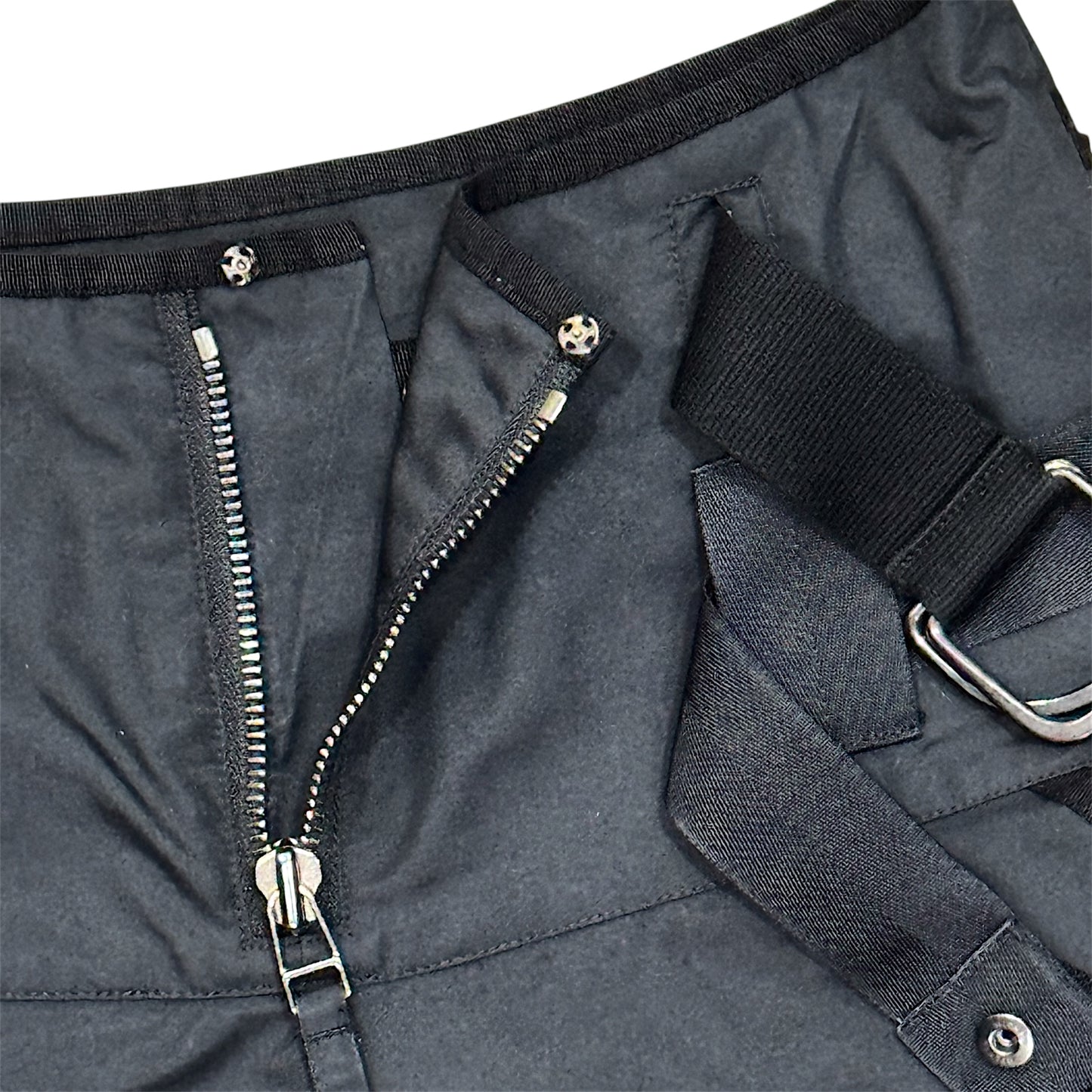 JEAN PAUL GAULTIER DOUBLE BELTS PARACHUTE NYLON PANTS