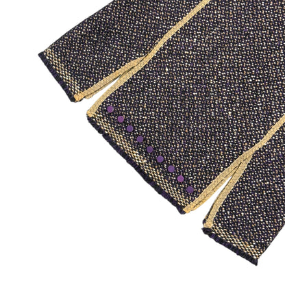 PRADA F/W2000 PURPLE WOOL KNIT MIDI SKIRT