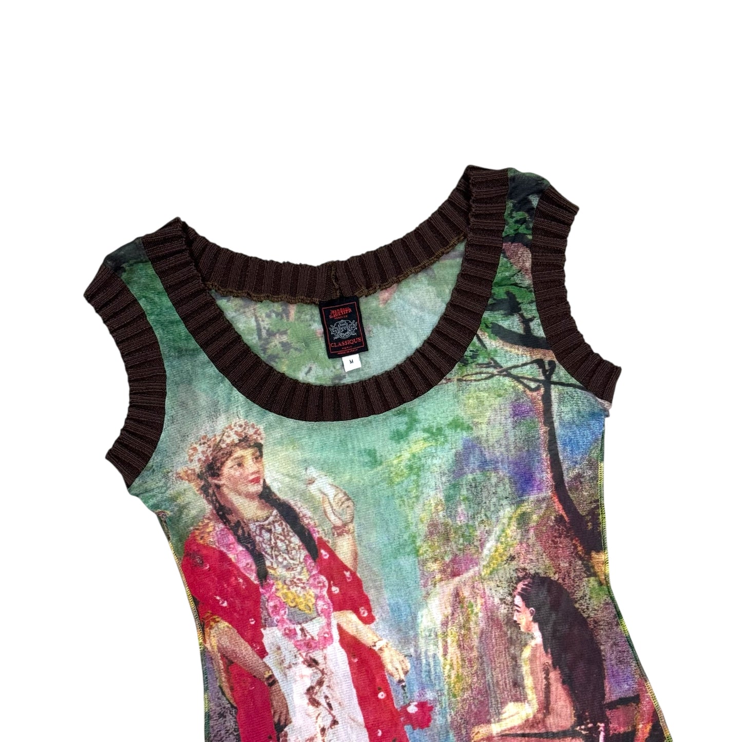 JEAN PAUL GAULTIER SS1998 HINDU GODDESS MESH DRESS