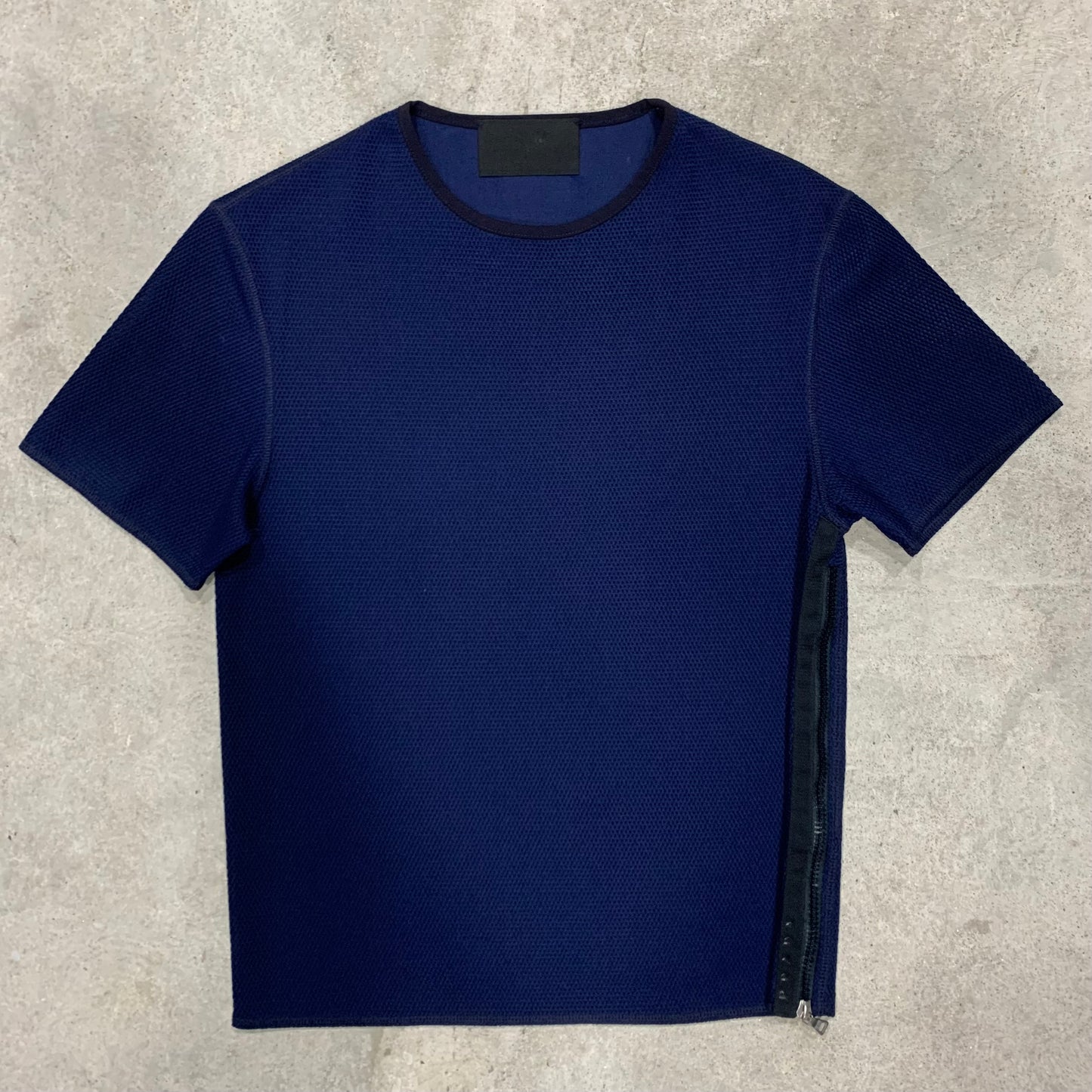 Prada side zip crop T-shirt