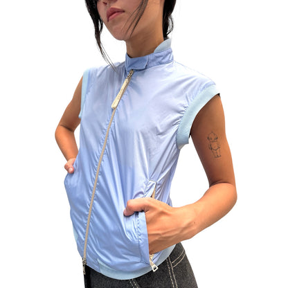 PRADA SPORT LIGHT BLUE NYLON VEST