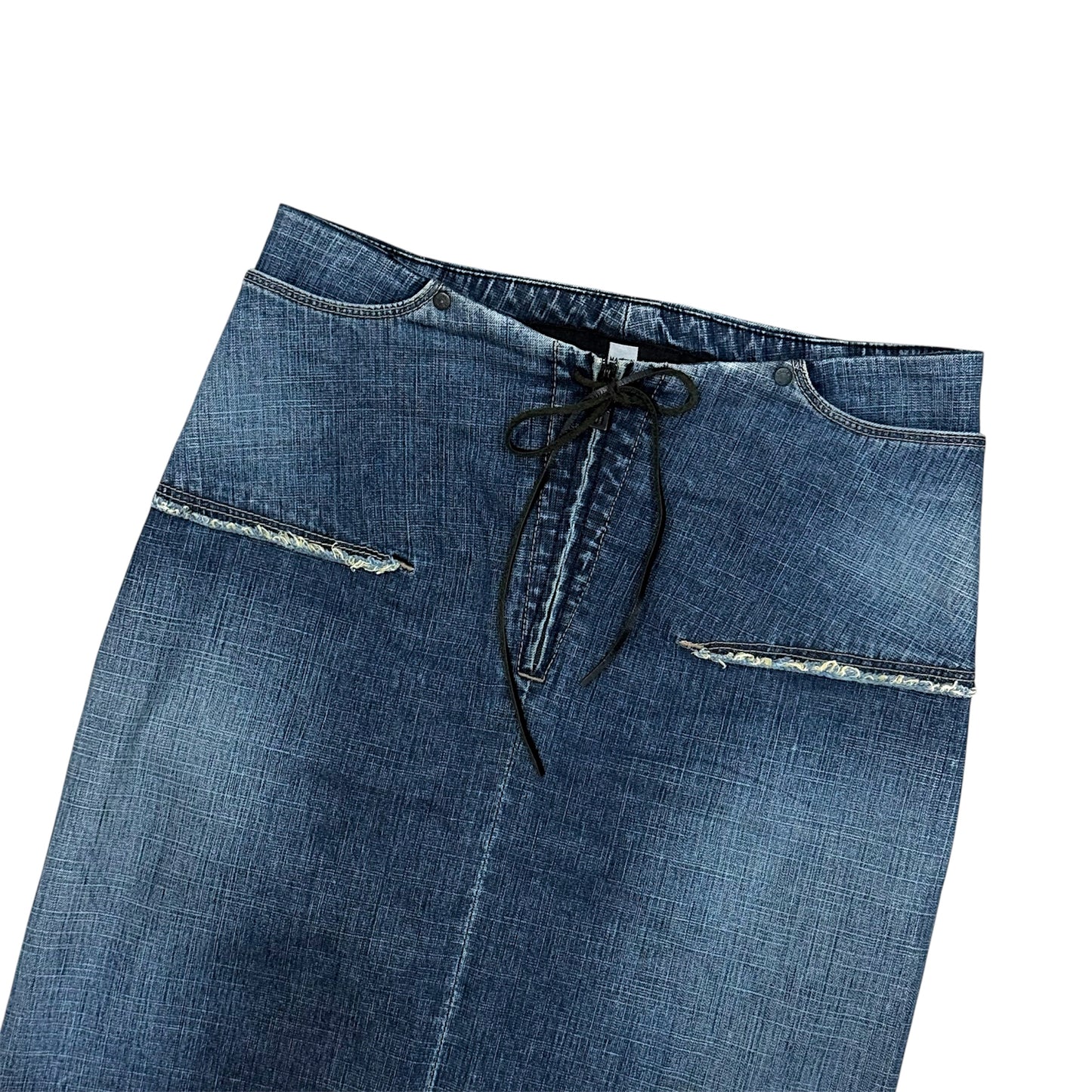 MARITHE FRANCOIS GIRBAUD DENIM MIDI SKIRT