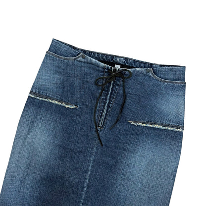 MARITHE FRANCOIS GIRBAUD DENIM MIDI SKIRT