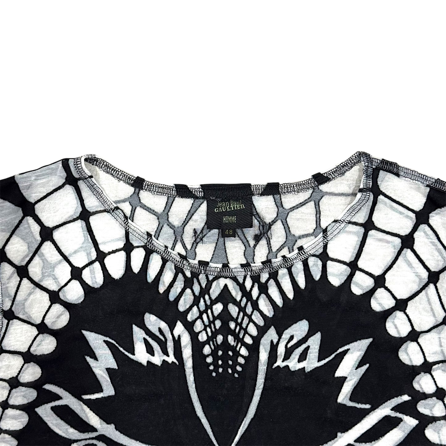 JEAN PAUL GAULTIER BLACK MESH TOP