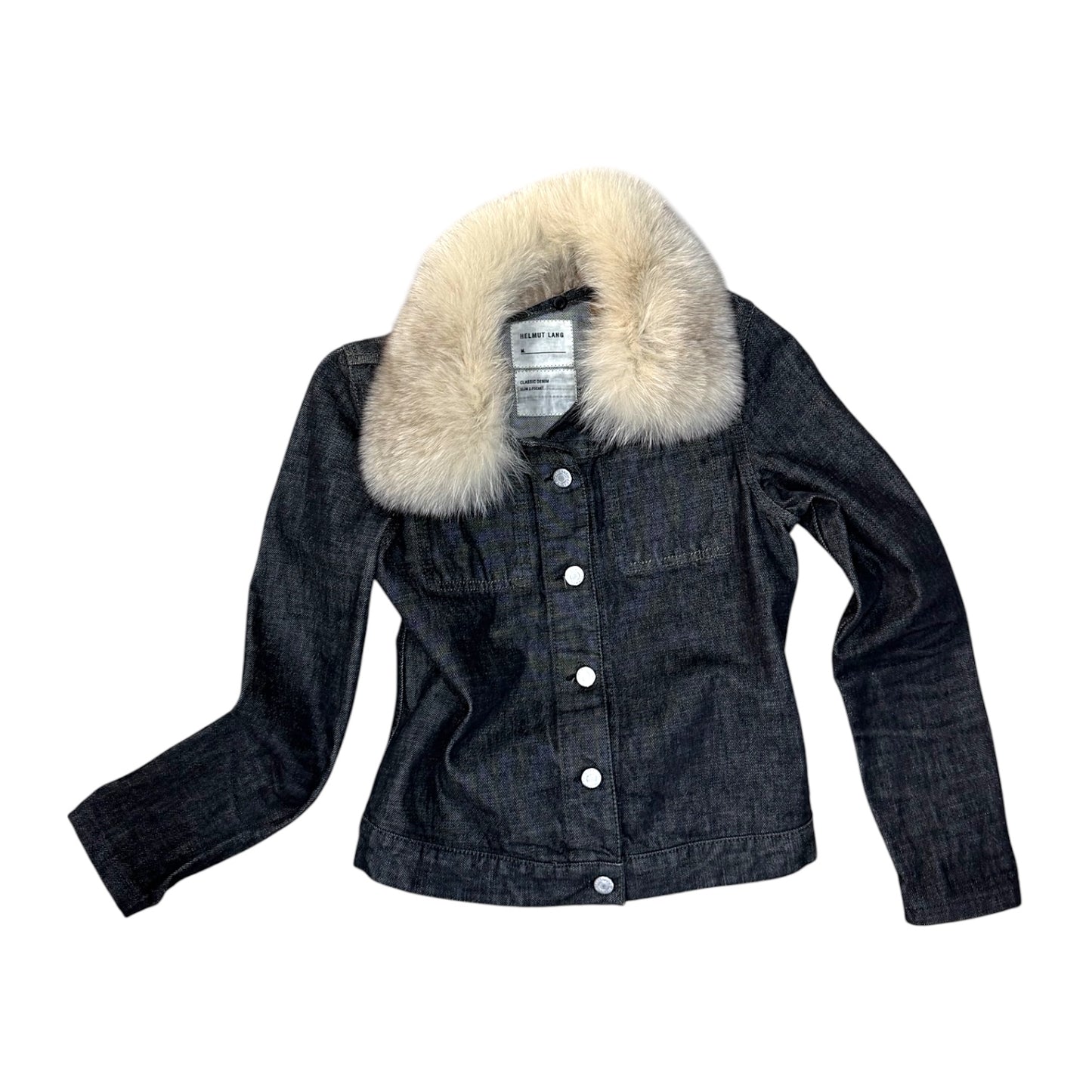 HELMUT LANG DENIM FUR JACKET