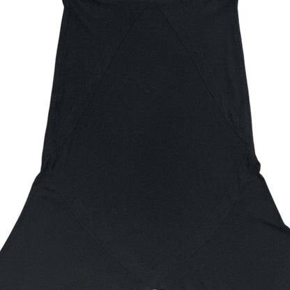 YVES SAINT LAURENT RIVE GAUCHE BLACK ASYMMETRIC SKIRT