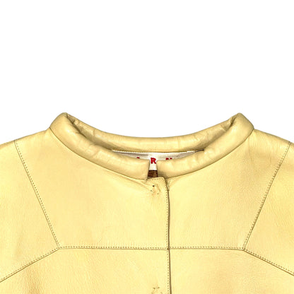 MARNI BUTTER YELLOW LEATHER TOP