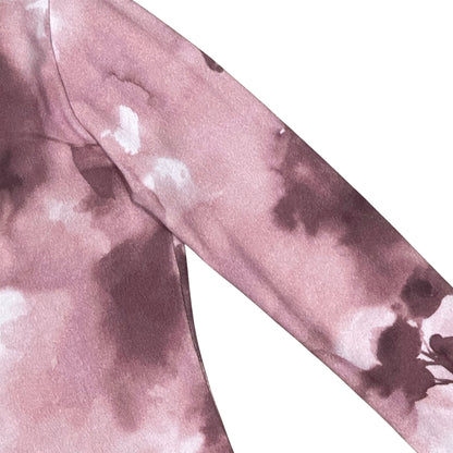 BLUMARINE PINK ROSE PRINTED CARDIGAN SET