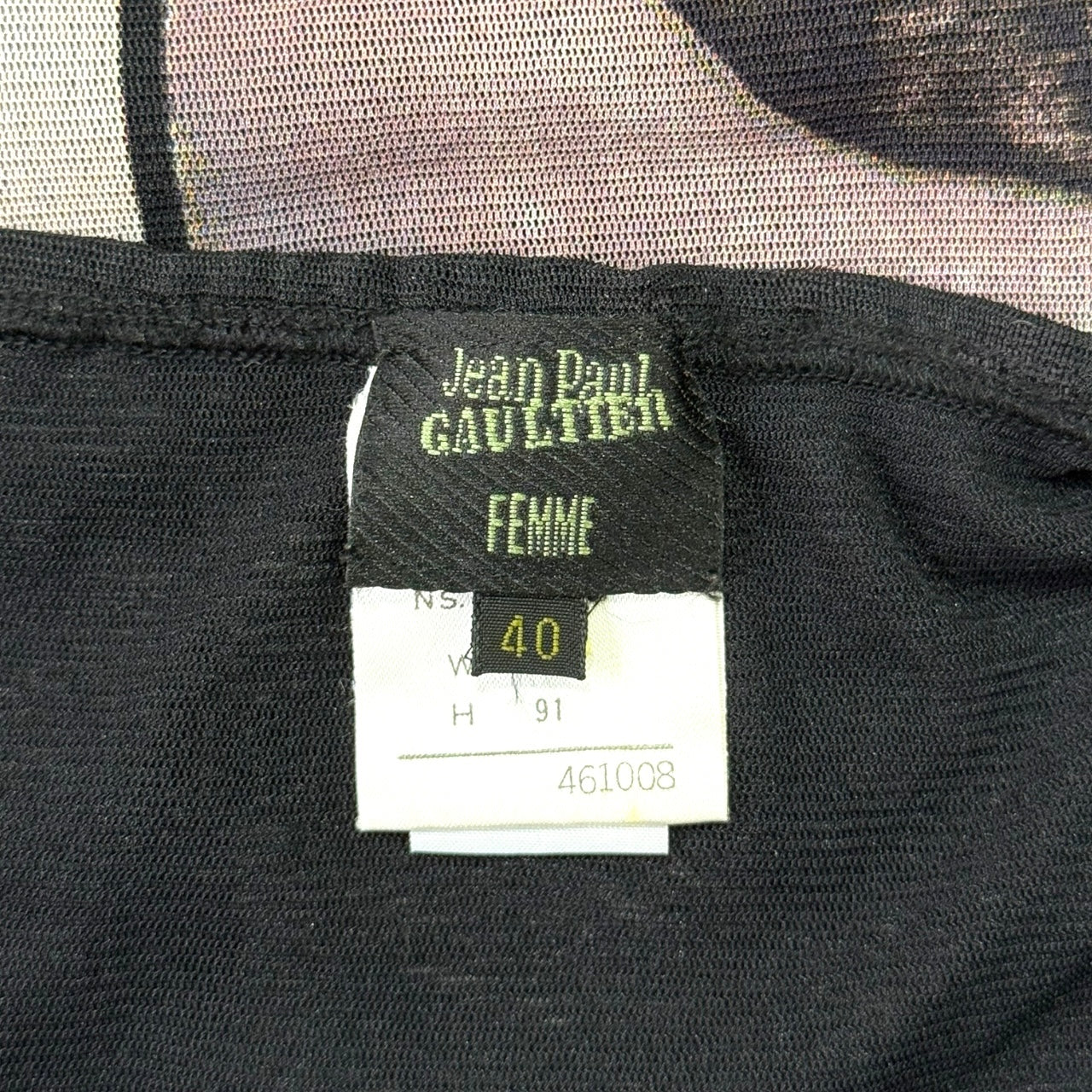 JEAN PAUL GAULTIER PORTRAIT MESH SKIRT