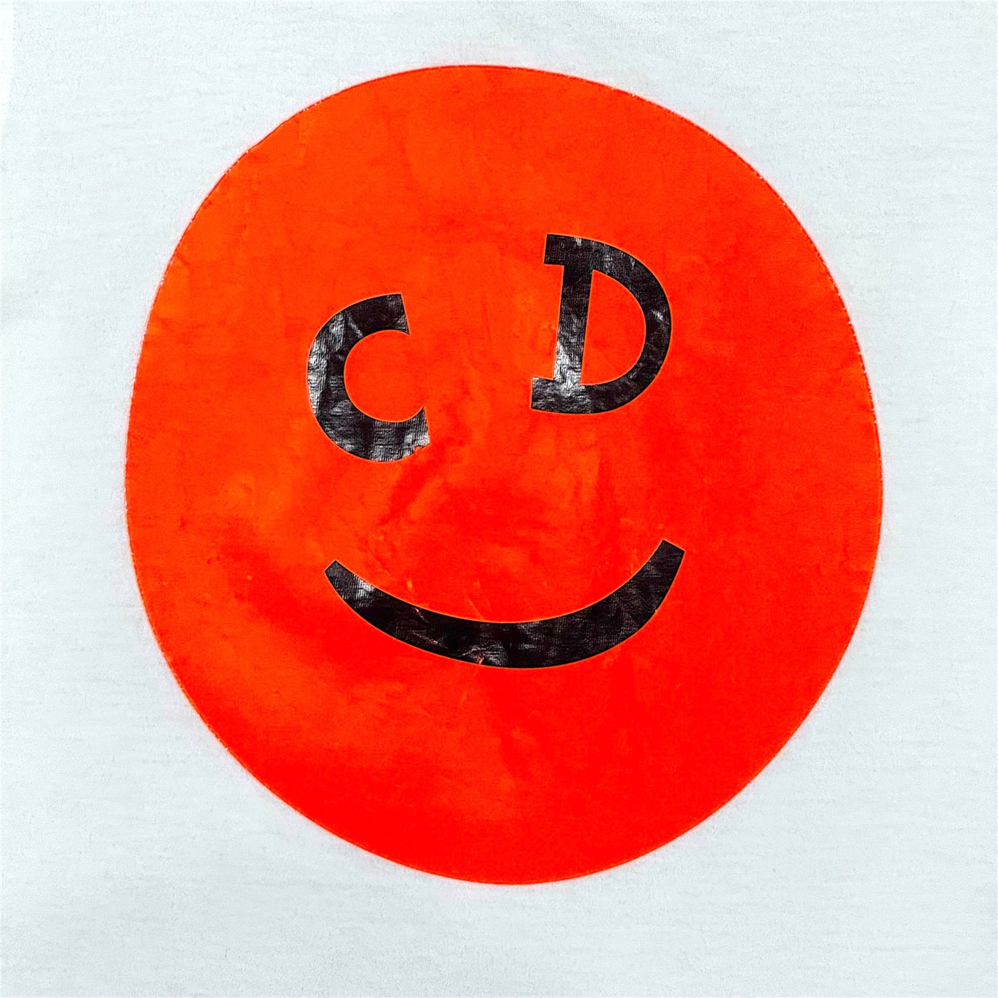 CHRISTIAN DIOR 2001 WHITE SMILEY GRAPHIC TOP