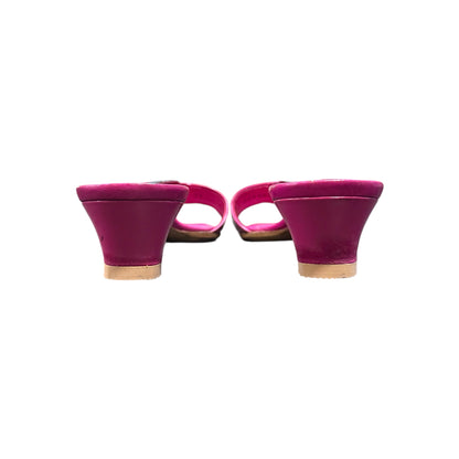 PRADA PINK BUCKLED SANDALS