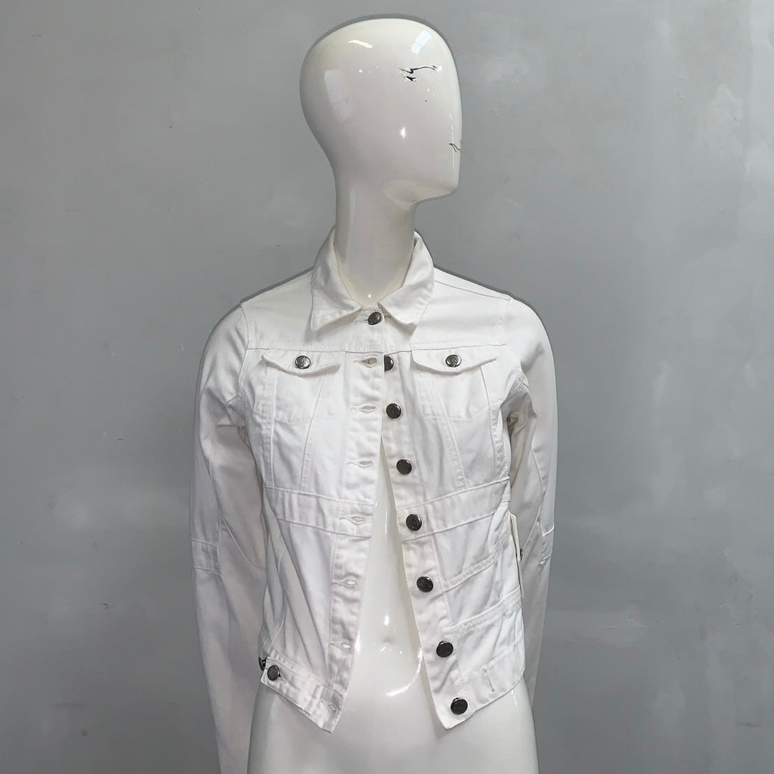 JEAN PAUL GAULTIER WHITE DENIM JACKET