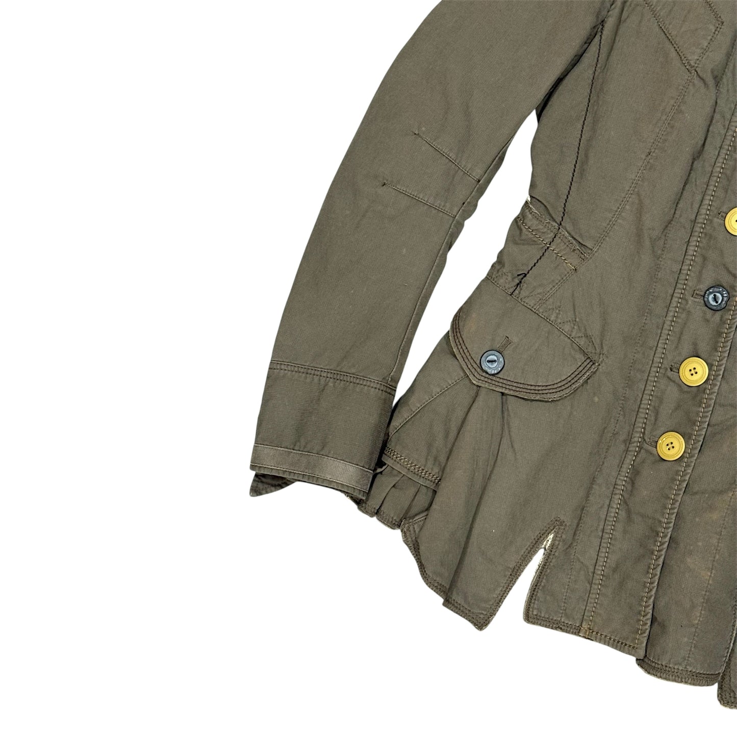 MARITHE FRANCOIS GIRBAUD KHAKI JACKET