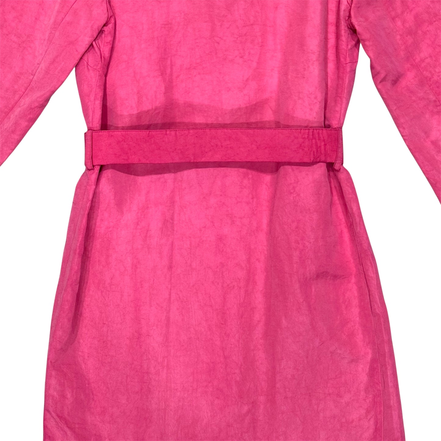 PRADA PINK SILK WITH BELT COAT