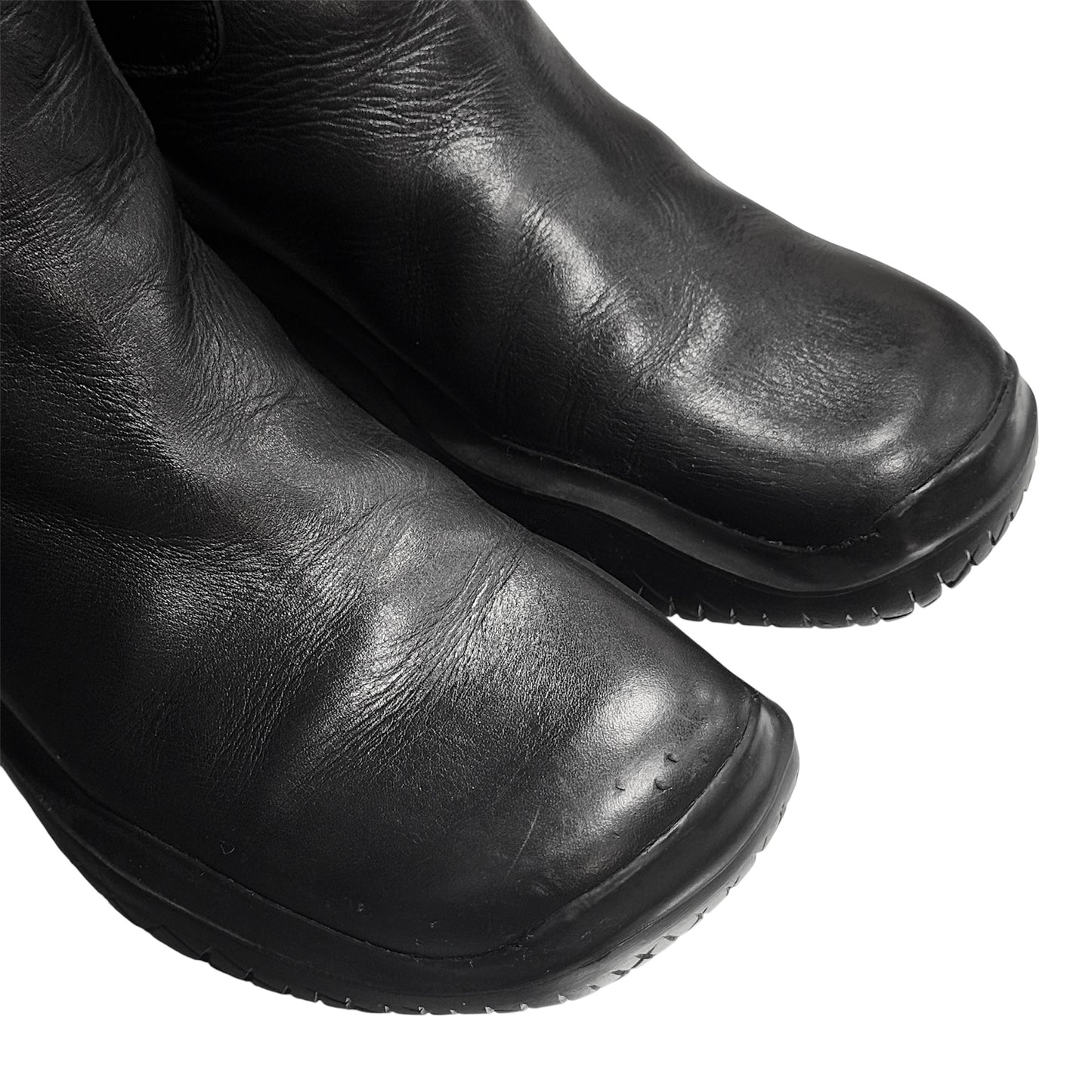 PRADA SPORT AW1999 BLACK ANKLE LEATHER BOOTS