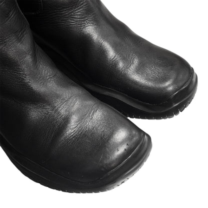 PRADA SPORT AW1999 BLACK ANKLE LEATHER BOOTS