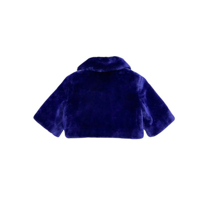 MOSCHINO PURPLE CROPPED BOLERO JACKET