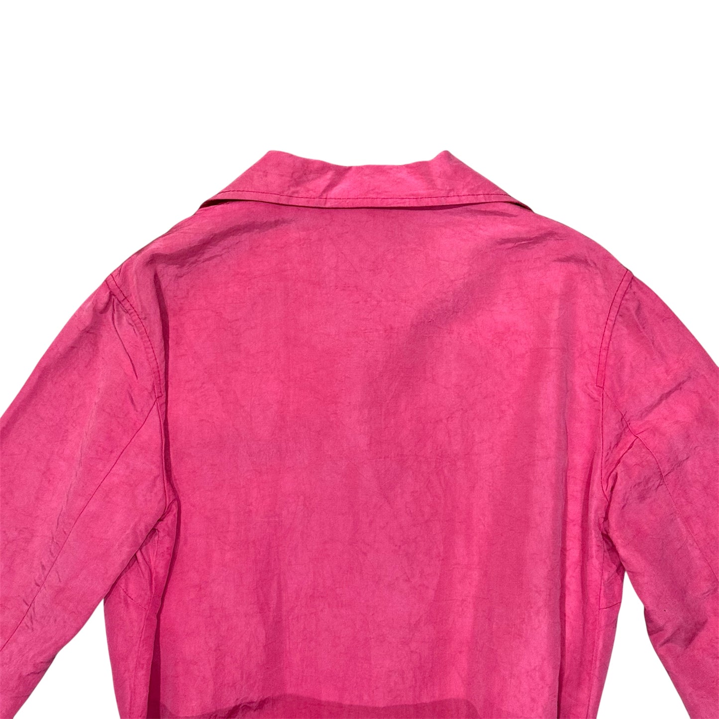 PRADA PINK SILK WITH BELT COAT