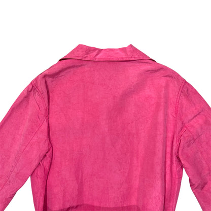 PRADA PINK SILK WITH BELT COAT