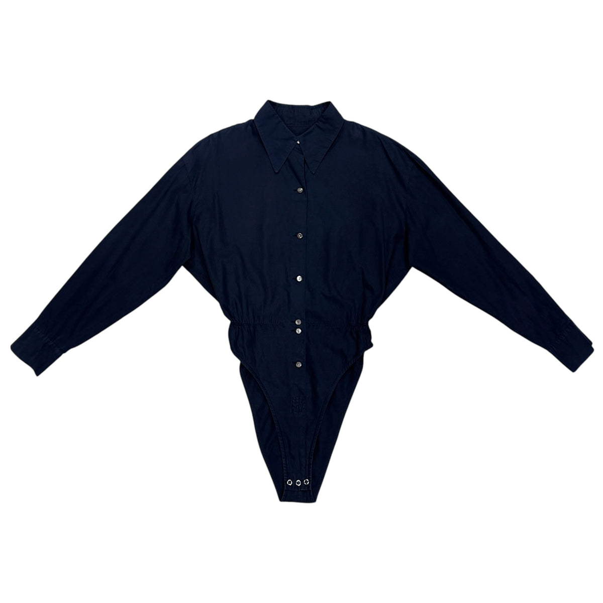 JUNIOR GAULTIER NAVY BUTTONED UP BODYSUIT