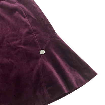 VIVIENNE WESTWOOD PURPLE VELVET SKIRT