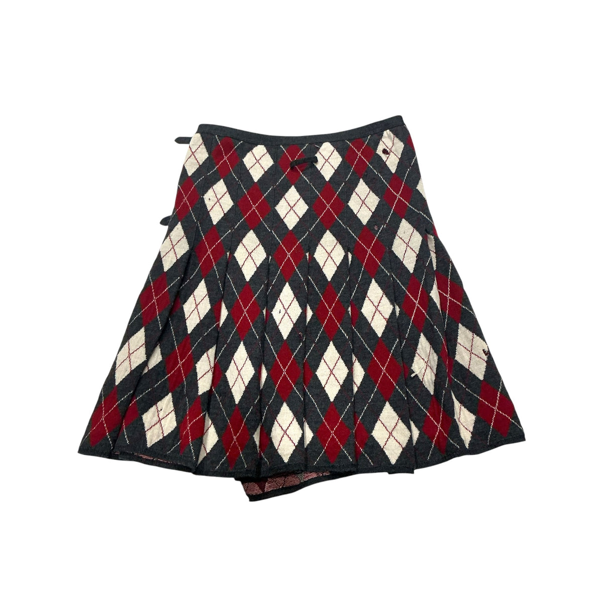 JEAN PAUL GAULTIER PLAID WOOL SKIRT