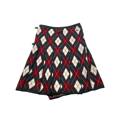 JEAN PAUL GAULTIER PLAID WOOL SKIRT