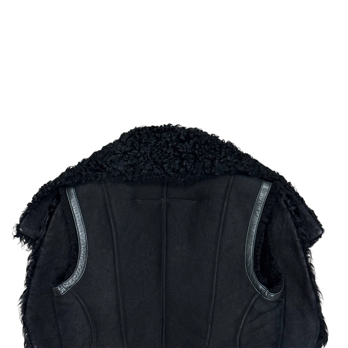 GIVENCHY BLACK SHEARLING VEST